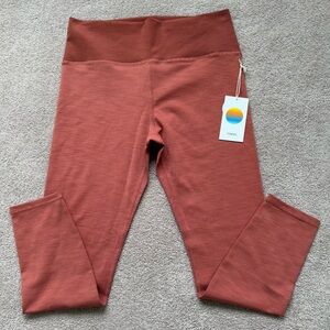NEW - VUORI - LUX RIB STUDIO LEGGING - CINNAMON HEATHER